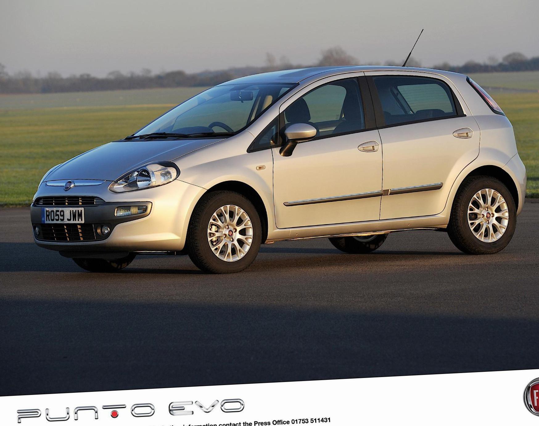 Fiat Punto Evo 5 doors cost 2012