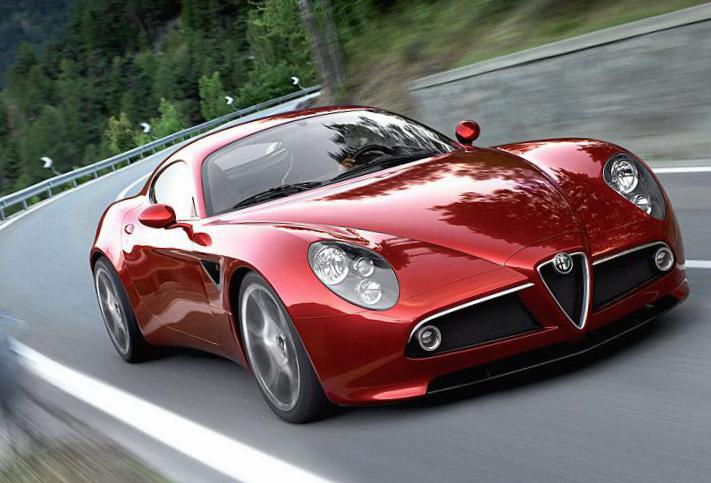 8C Competizione Alfa Romeo lease sedan