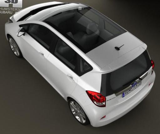 Trezia Subaru Specifications 2012