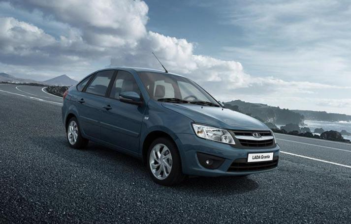 Rear view of VAZ Lada Granta Liftback 2014