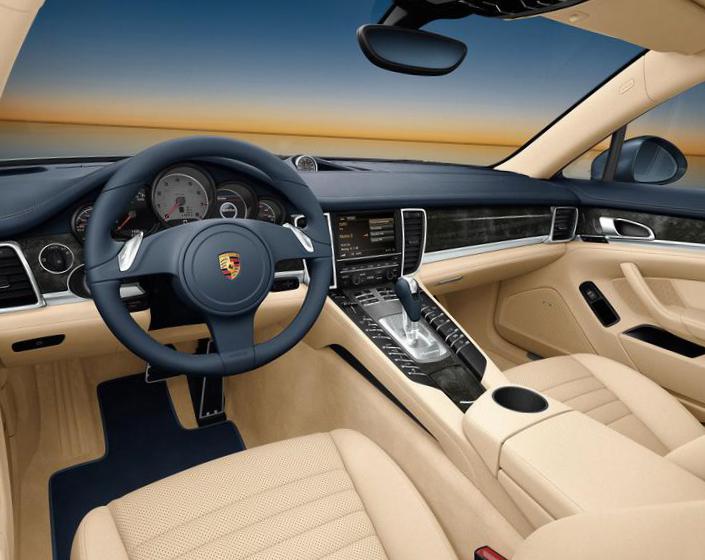 Rear view of Porsche Panamera Turbo 2009