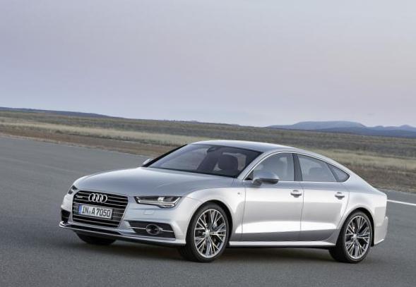 Rear view of Audi S7 Sportback 2014