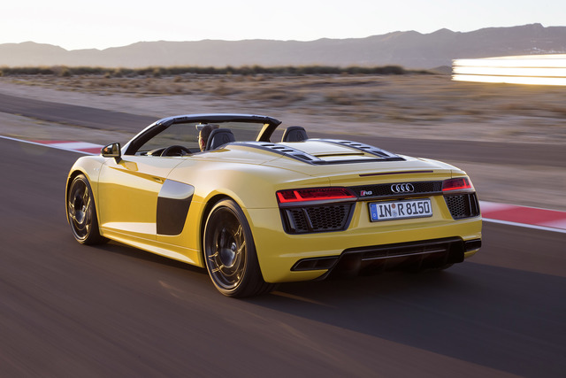 Audi R8 Spyder modern specifications Audi R8 Spyder 4k photo