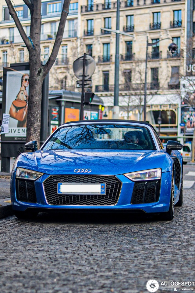 Audi R8 Spyder cabriolet model Audi R8 Spyder 4k 2016