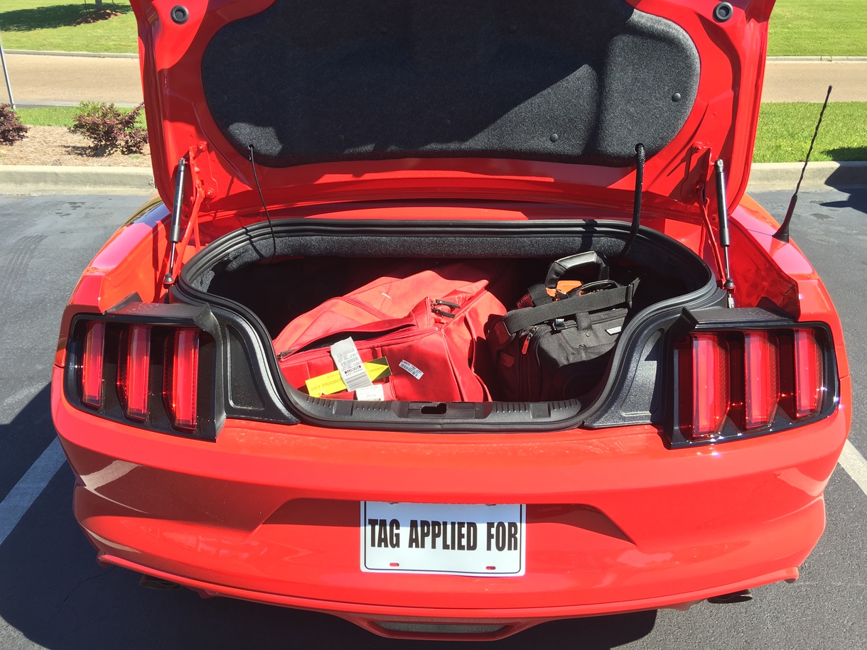 Convertible Mustang Trunk Space