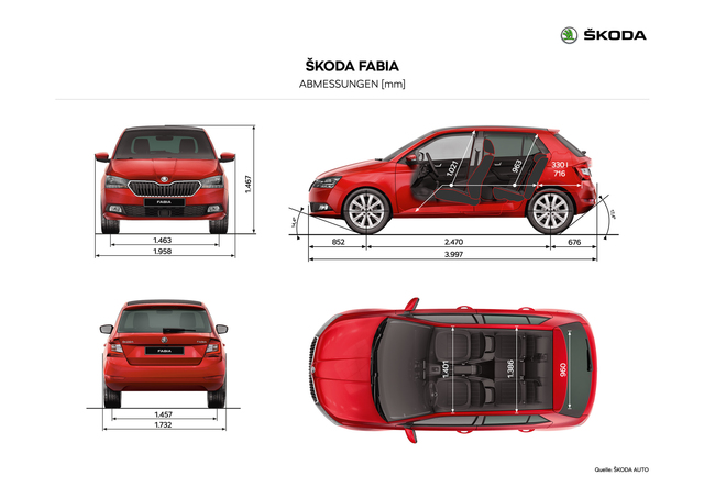 Skoda Fabia Combi interior specifications Skoda Fabia Combi wagon 2018