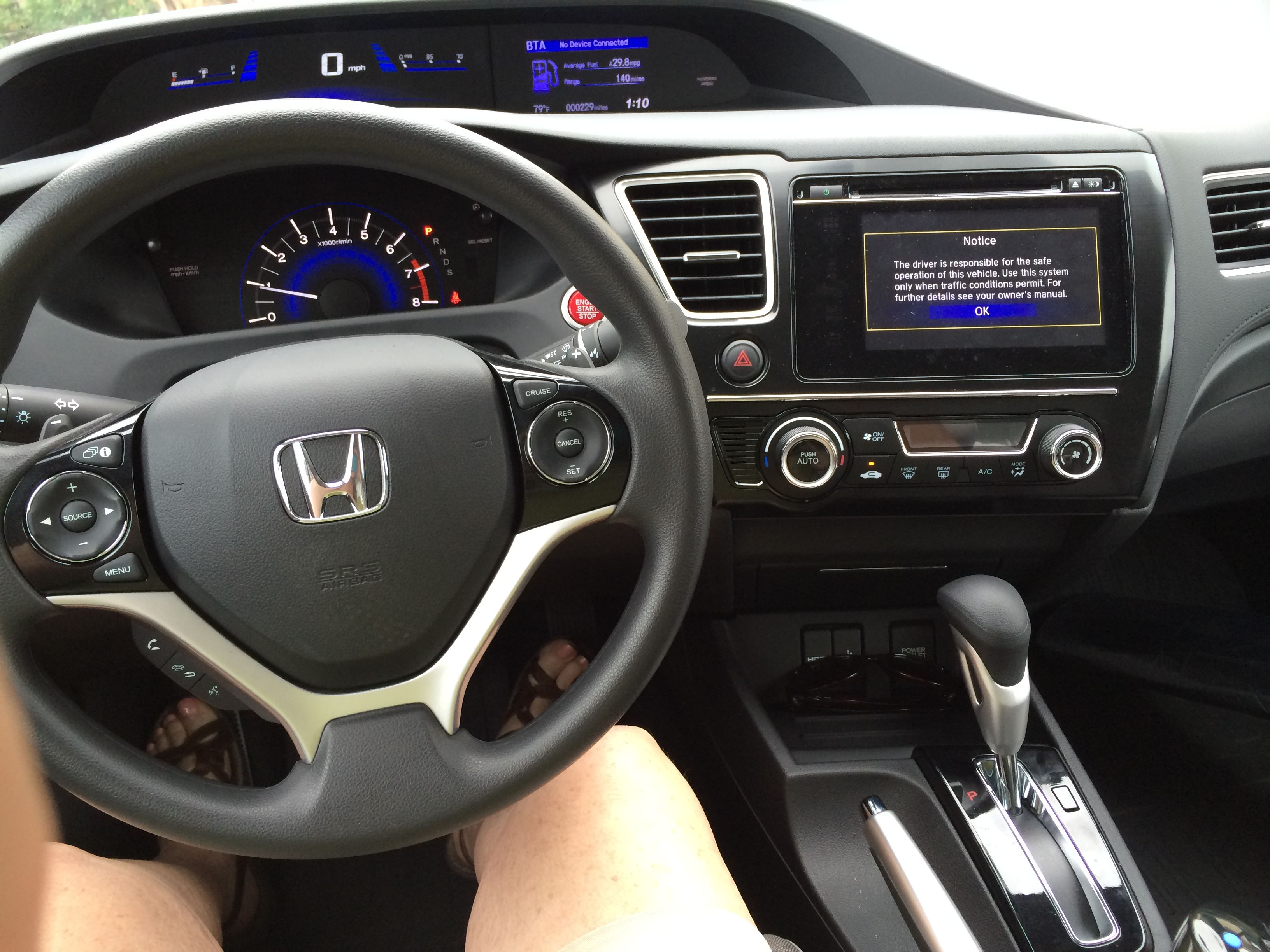 Honda Civic 5D 4k specifications