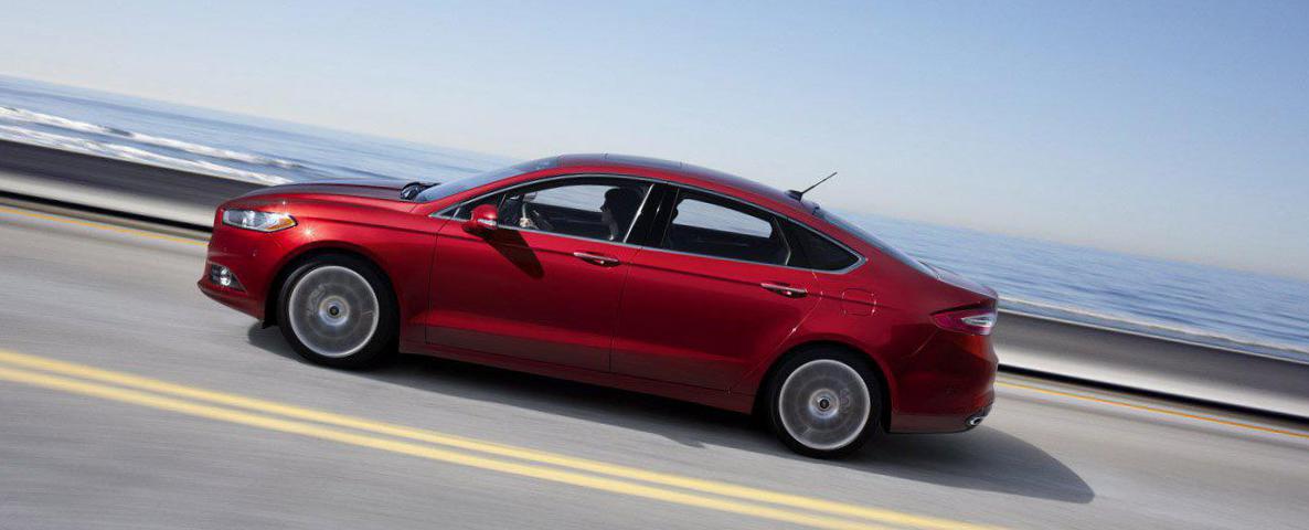 Rear view of Ford Mondeo Liftback 2012