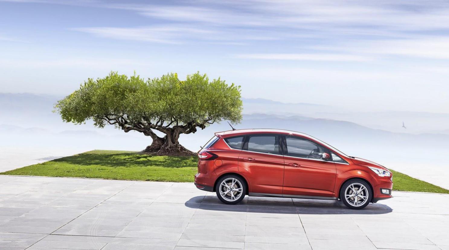 Rear view of Ford C-Max 2015