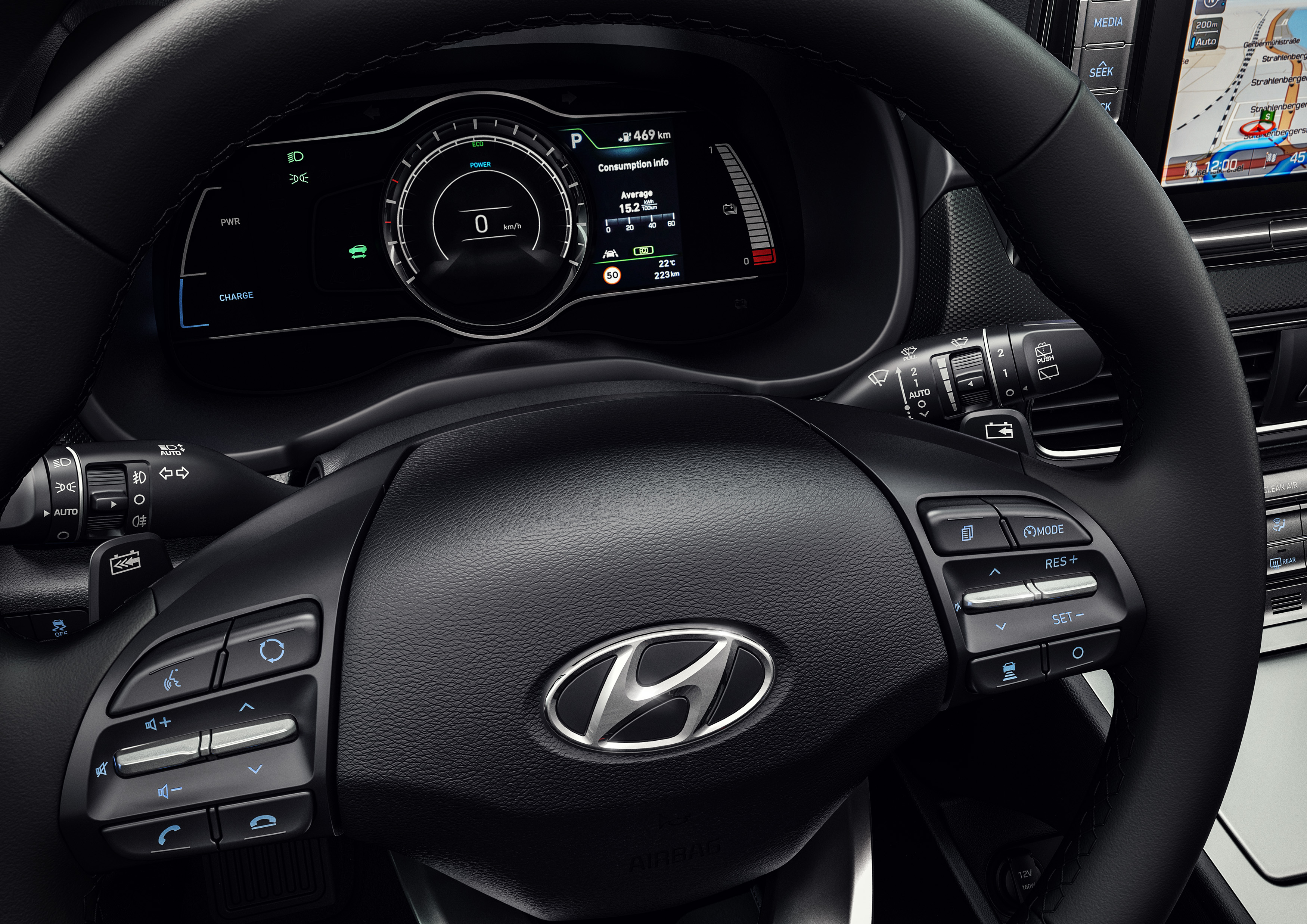 Hyundai Kona Electric interior photo