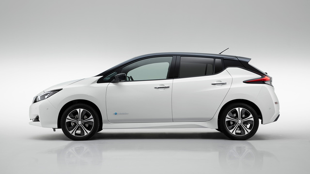 Nissan Leaf modern big Nissan Leaf 4k photo
