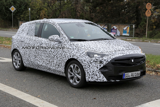 Opel Corsa-e F modern big Opel Corsa-e F hatchback restyling