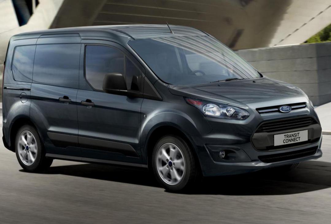 Rear view of Ford Transit 2013