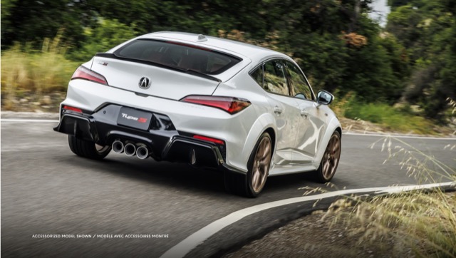 Rear view of Acura Integra 2022