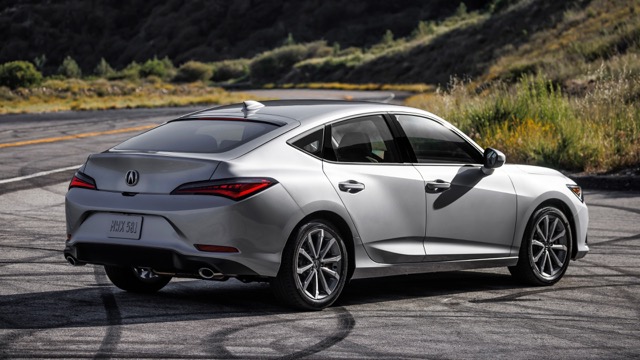 Rear view of Acura Integra 2022