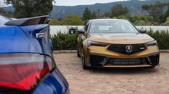 Rear view of Acura Integra 2022