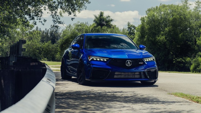 Rear view of Acura Integra 2022