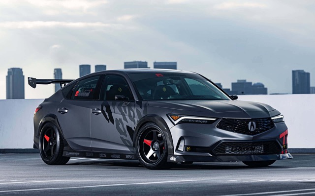 Rear view of Acura Integra 2022