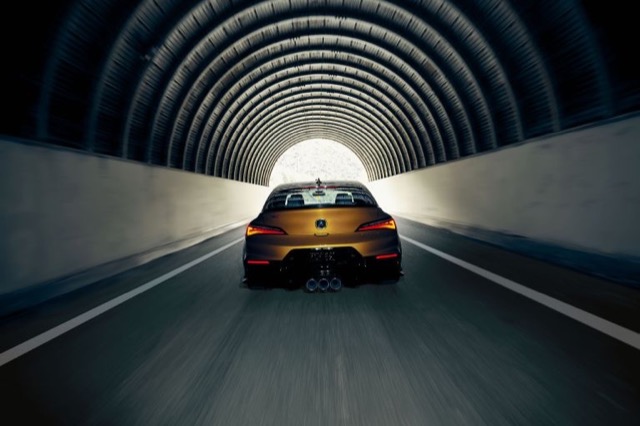 Rear view of Acura Integra 2022