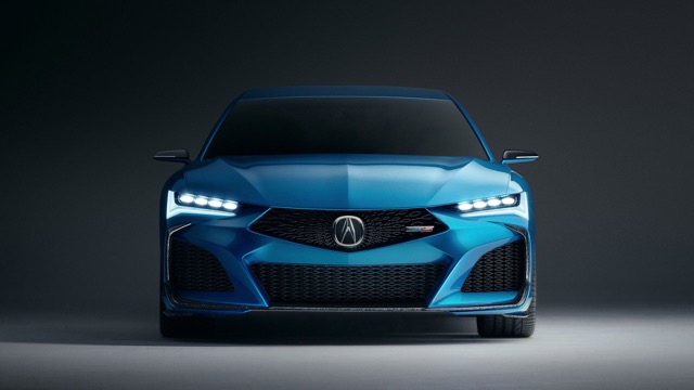 Side profile of Acura TLX sedan