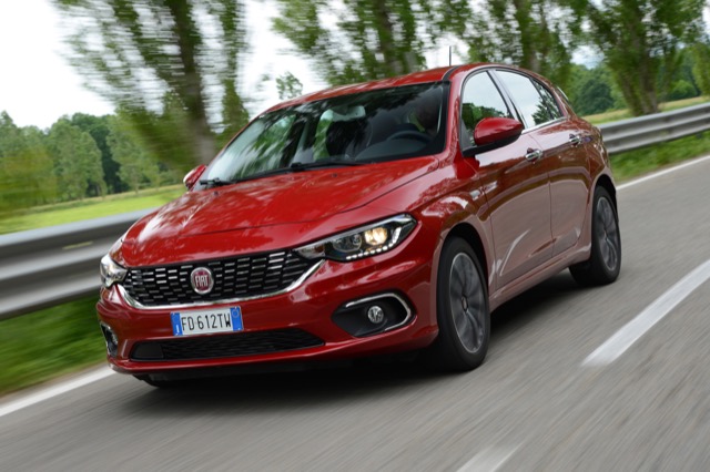 Rear view of Fiat Tipo Hatchback 2020