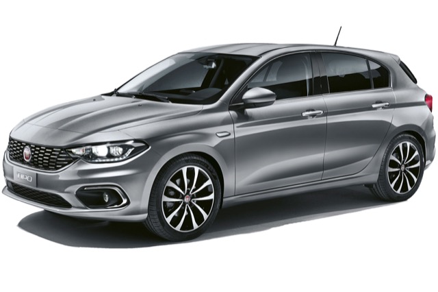 Rear view of Fiat Tipo Hatchback 2020