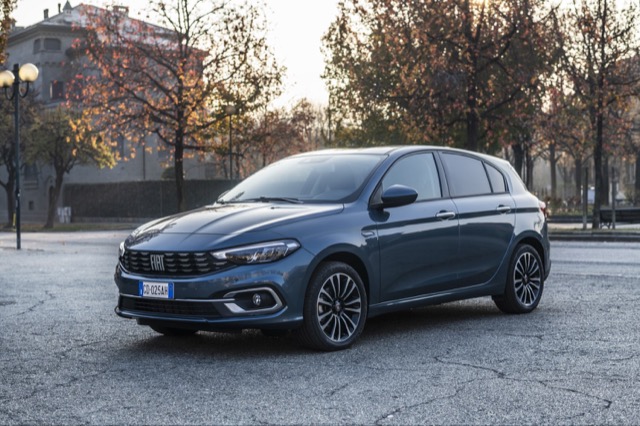 Rear view of Fiat Tipo Hatchback 2020