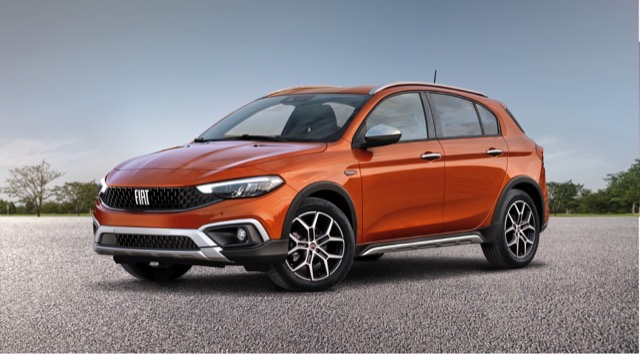 Rear view of Fiat Tipo Hatchback 2020