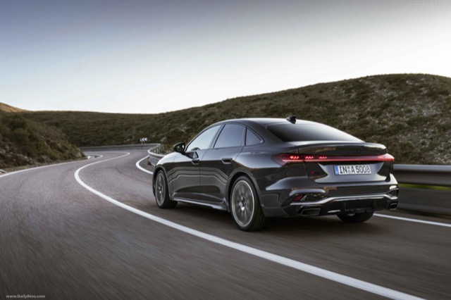 Rear view of Audi A5 (B10) 2024