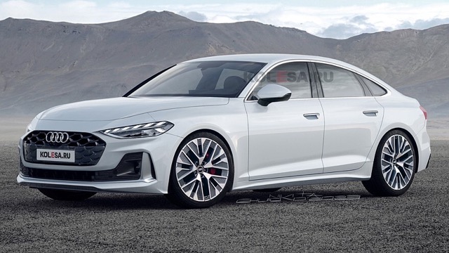 Rear view of Audi A5 (B10) 2024