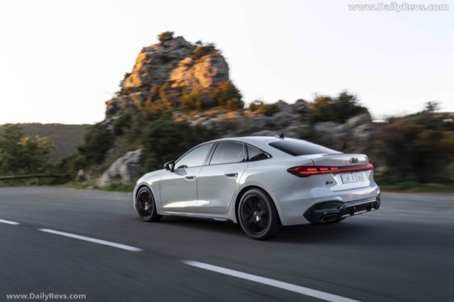 Rear view of Audi A5 (B10) 2024