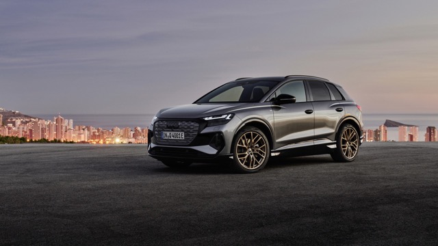 Rear view of Audi Q4 Sportback e-tron 2021
