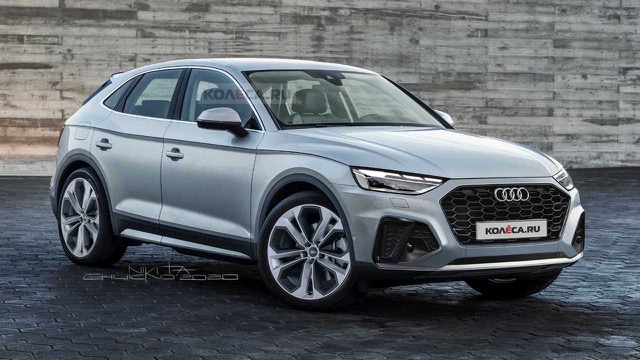 Rear view of Audi Q5 Sportback (FY) 2020