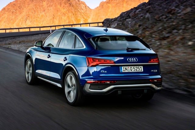 Rear view of Audi Q5 Sportback (FY) 2020