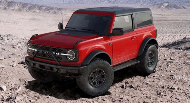 Side profile of Ford Bronco 3D suv