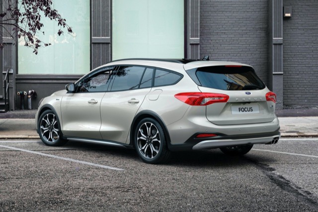 Rear view of Ford Focus 2021