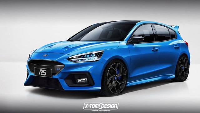 Rear view of Ford Focus 2021