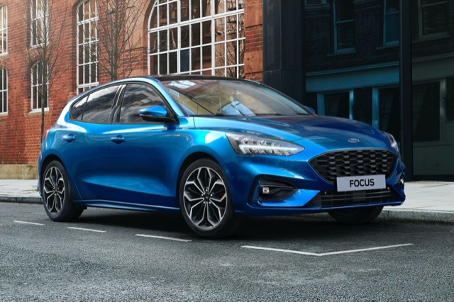 Rear view of Ford Focus 2021