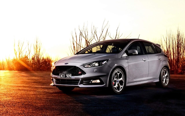 Rear view of Ford Focus 2021
