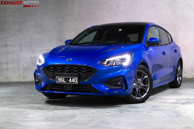 Rear view of Ford Focus 2021