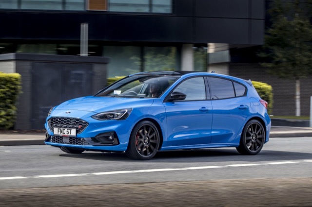 Rear view of Ford Focus 2021