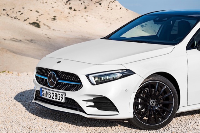 Rear view of Mercedes A-Class (W177) 2022