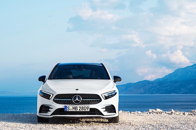 Rear view of Mercedes A-Class (W177) 2022
