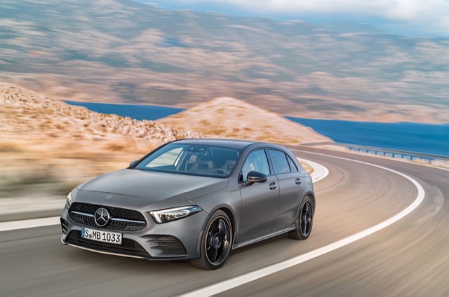 Rear view of Mercedes A-Class (W177) 2022