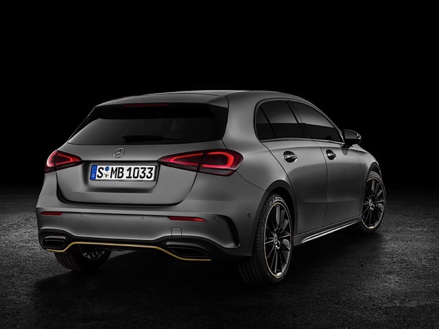 Rear view of Mercedes A-Class (W177) 2022