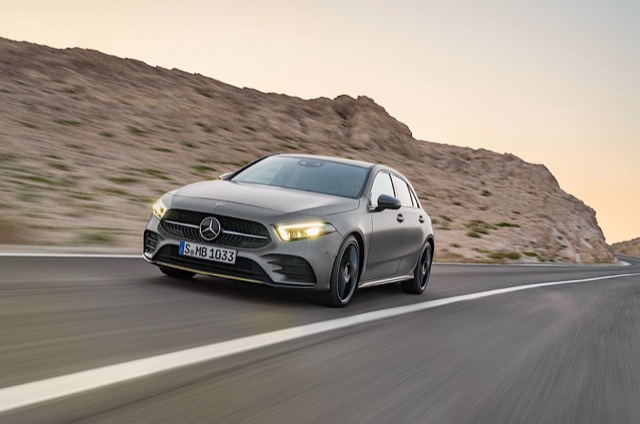 Rear view of Mercedes A-Class (W177) 2022