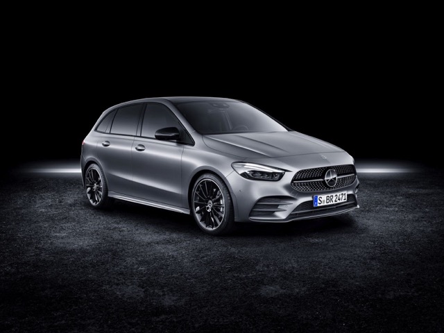 Rear view of Mercedes B-Class (W247) 2022