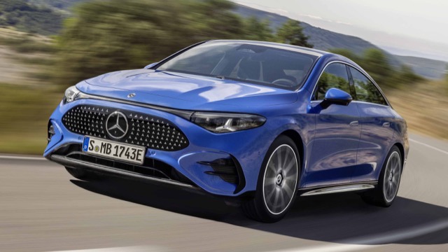 Side profile of Mercedes CLA-Class (C118) sedan