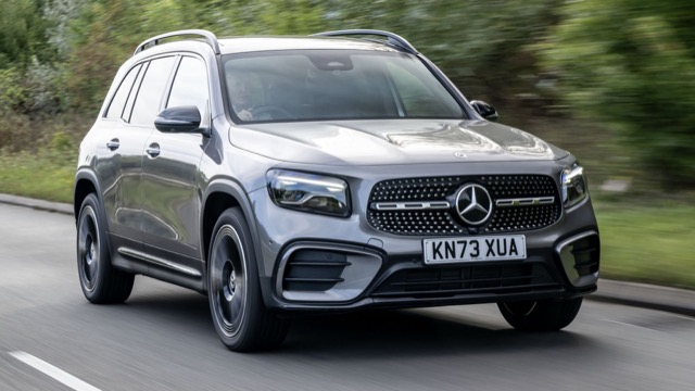 Side profile of Mercedes GLB-Class suv