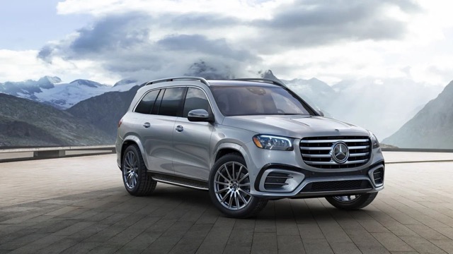 Side profile of Mercedes GLS-Class (X167) suv